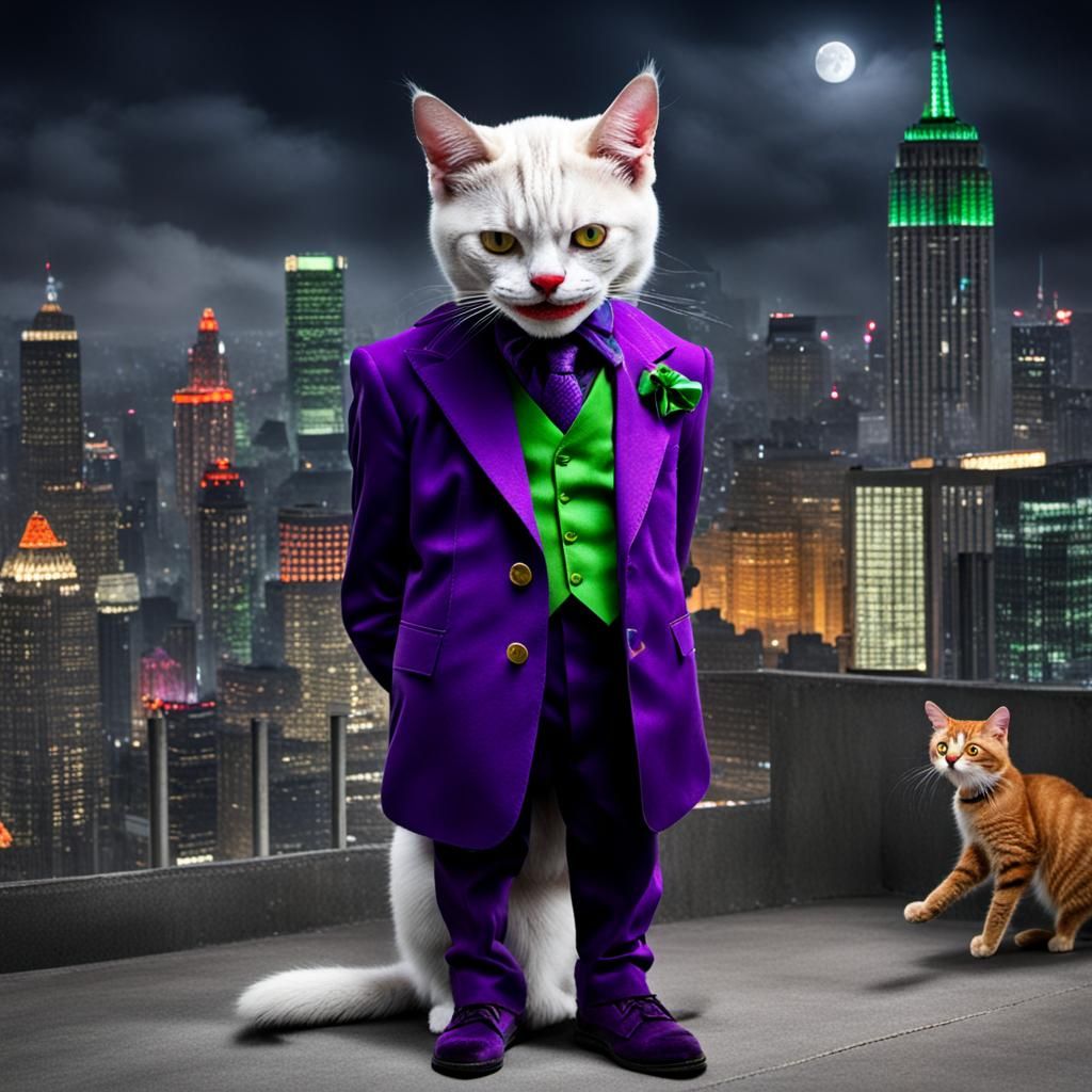 Joker Cat AI Image