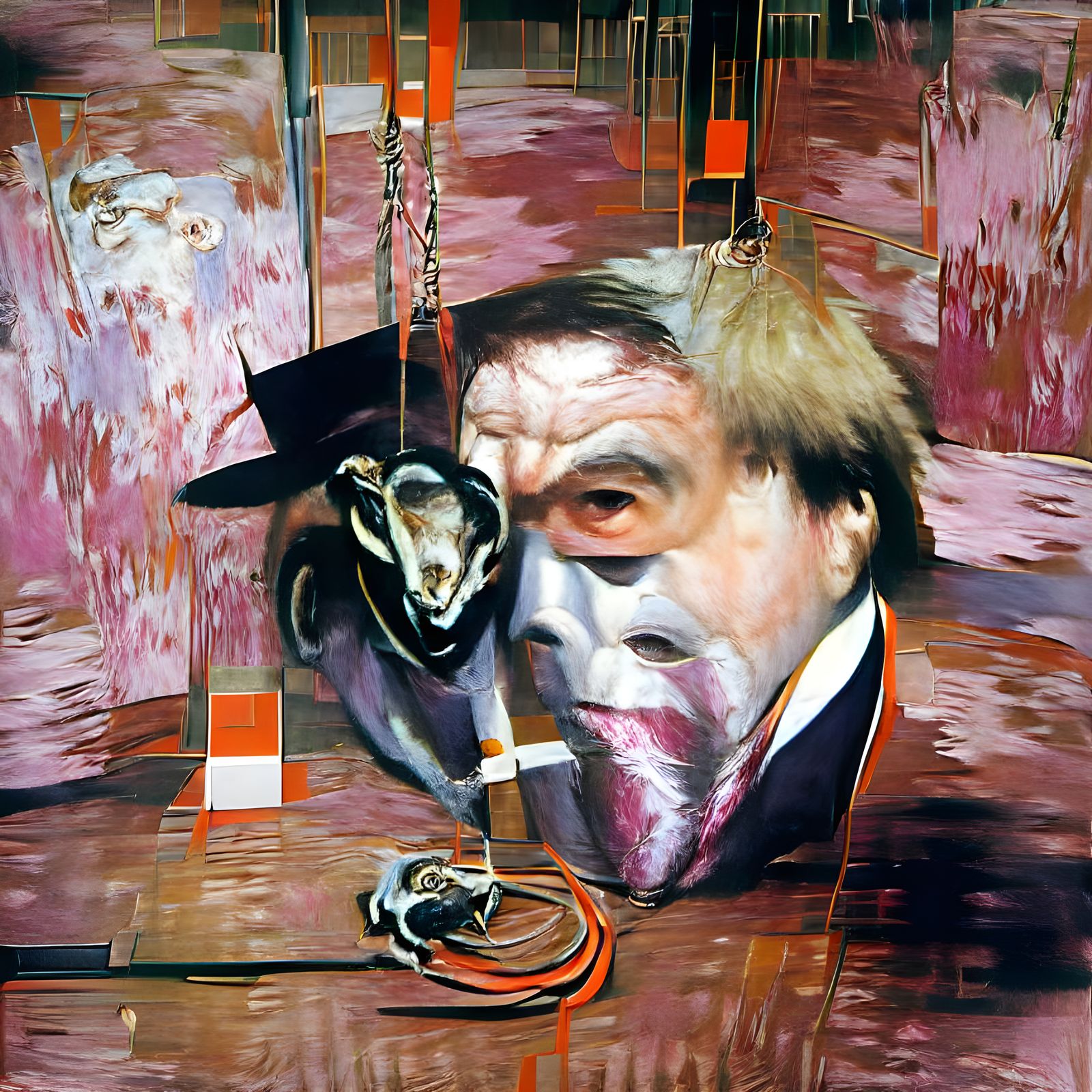 Dangerous Man in Expressionist Style