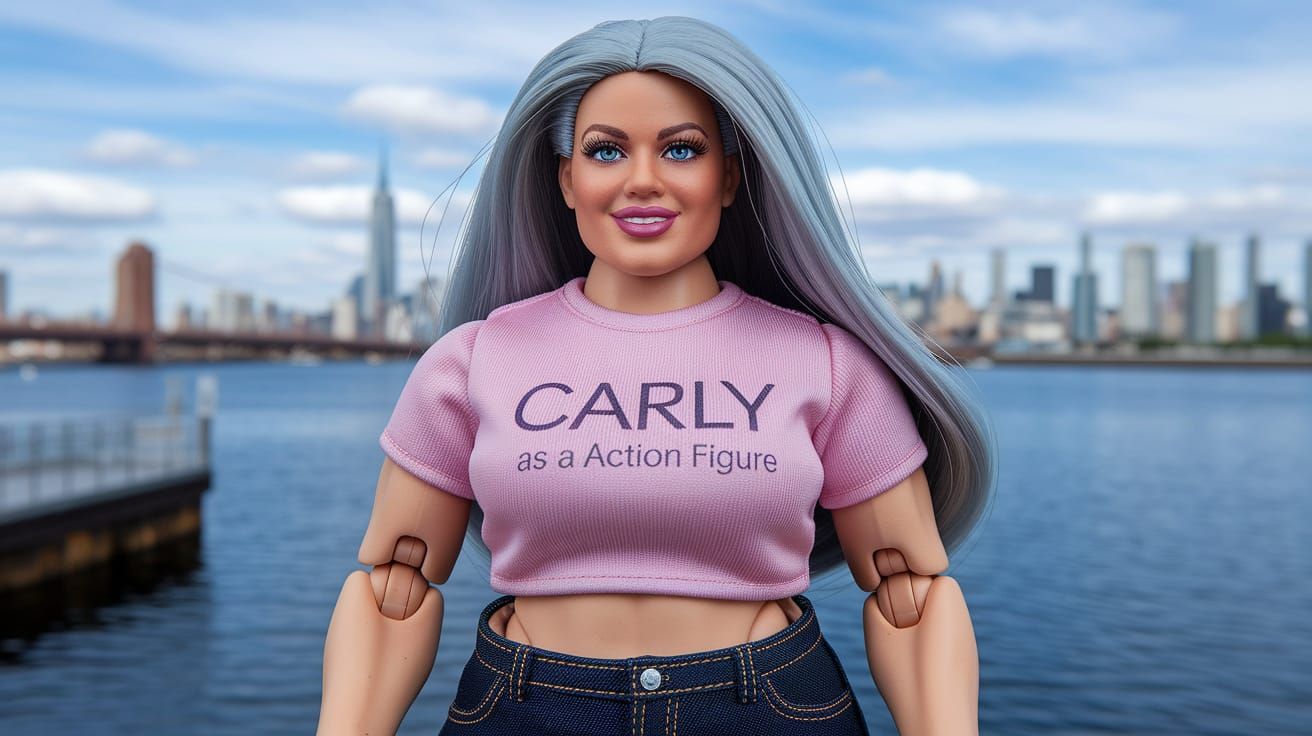 Ultra Realistic Plus-Size Action Figure Carly in a Beautiful...