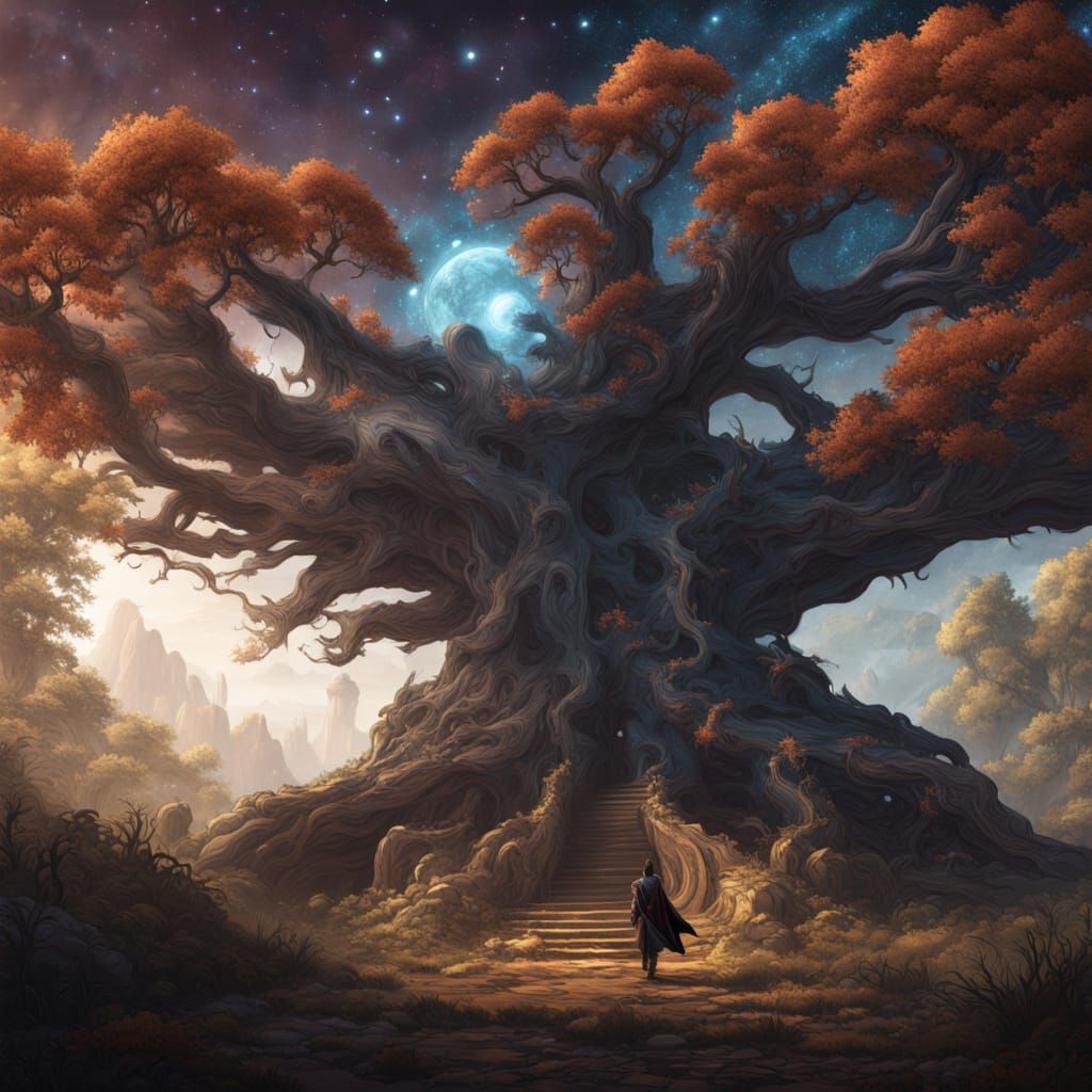 Celestial Knight Battles Cosmic Tree as Fallen Star Sword Gl...