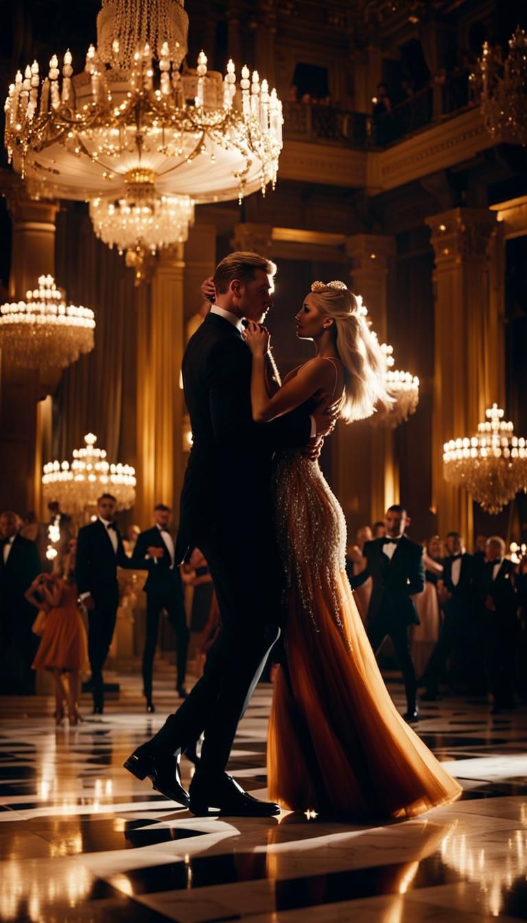 Romantic Gala Dance with Spider-Headed Man