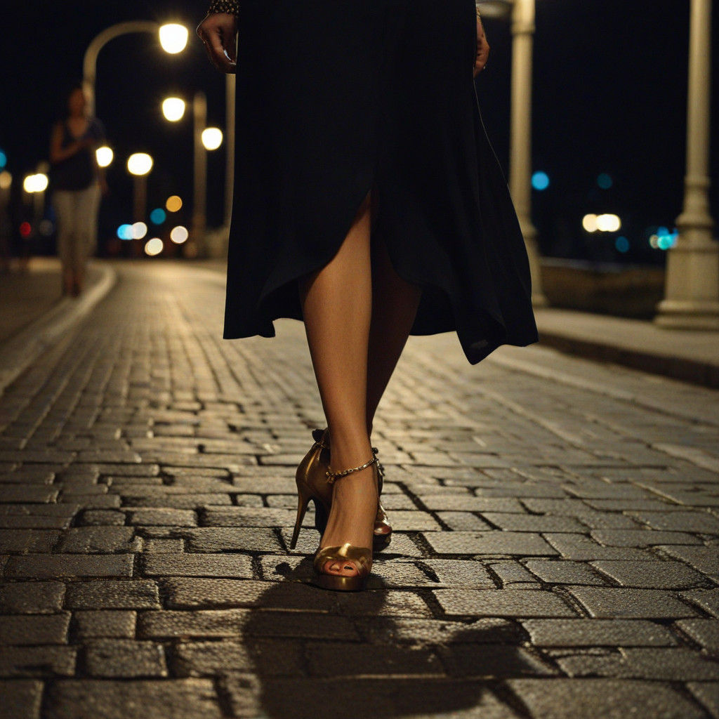 Midnight Stroll Along Livorno Seafront