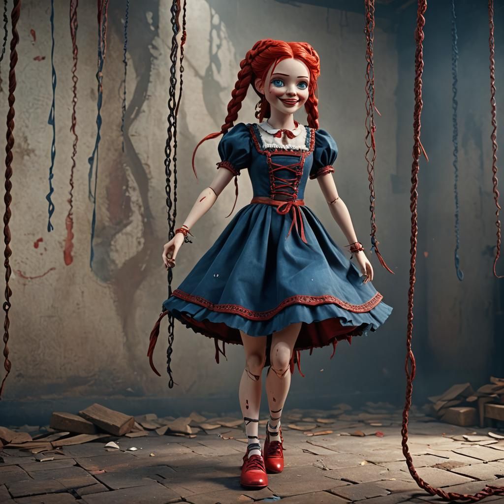 Intricate Marionette Portrait in Fantasy Concept Art