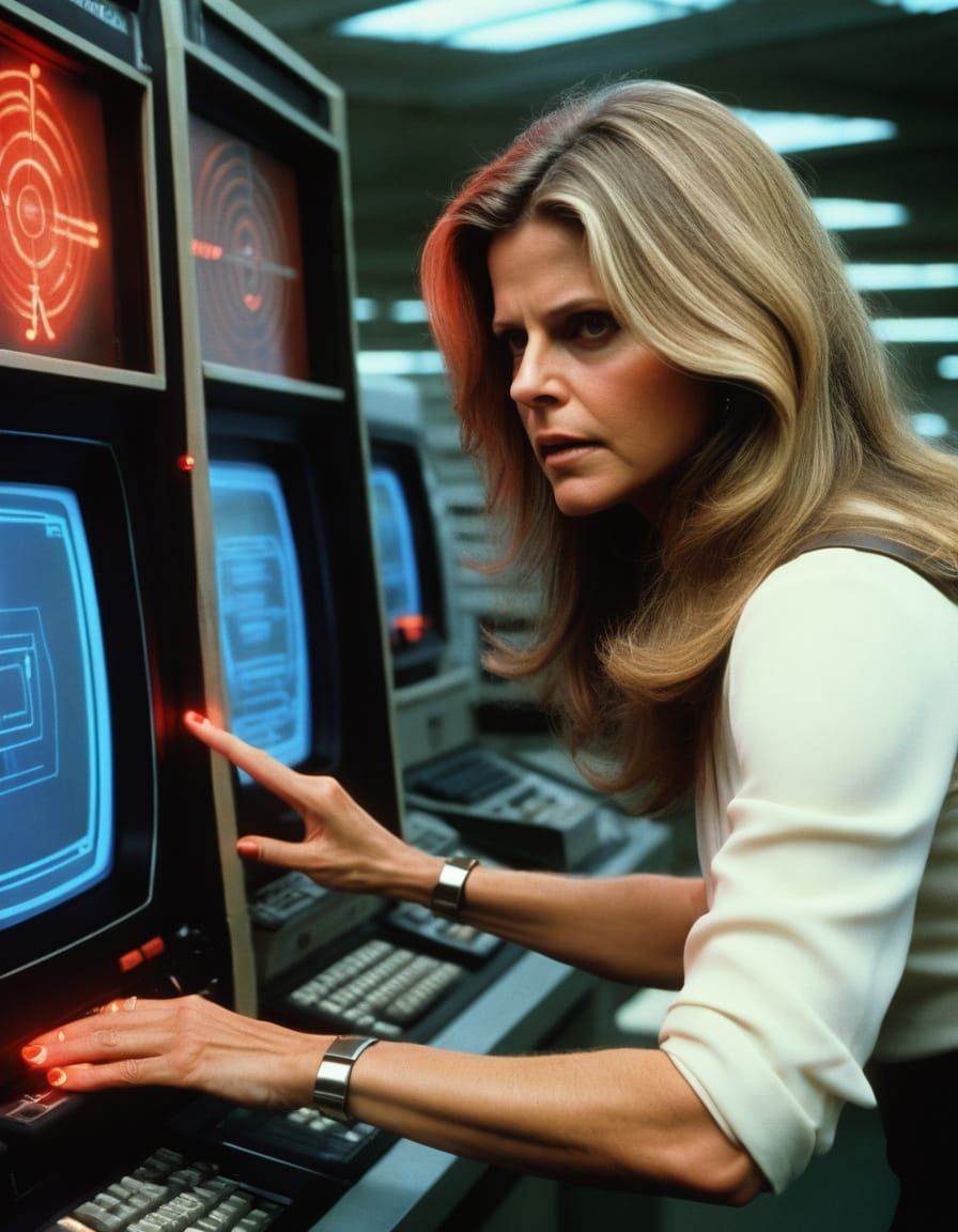 Bionic Woman Confronts Malevolent AI Computer