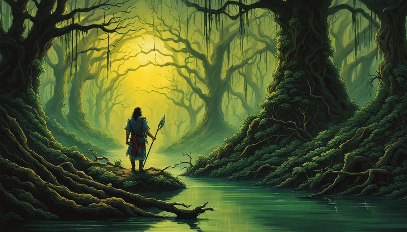 Shaman's Bayou Dream: A Dark Fantasy Masterpiece