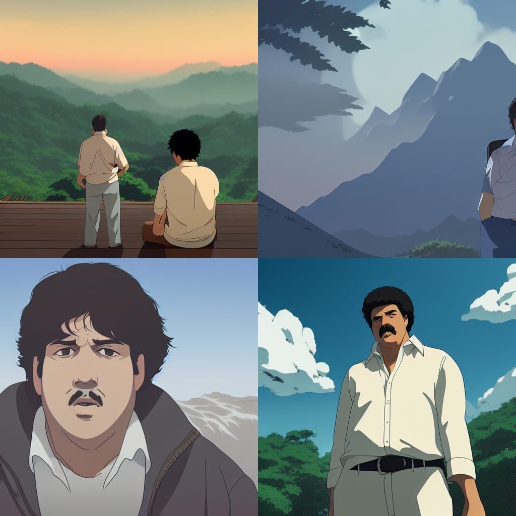 Anime Style Powder Mountain Concept Art