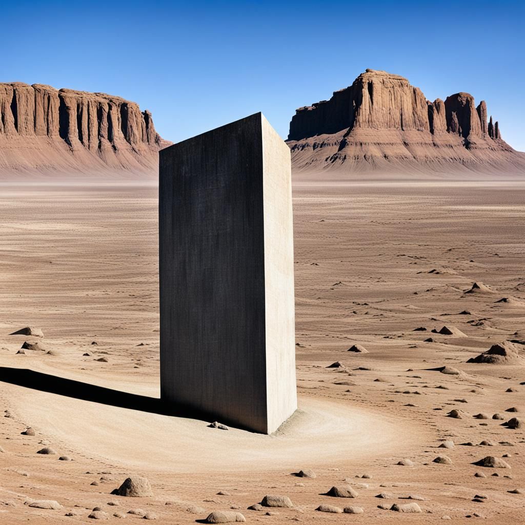 Desert Monolith: A Study in Isolation