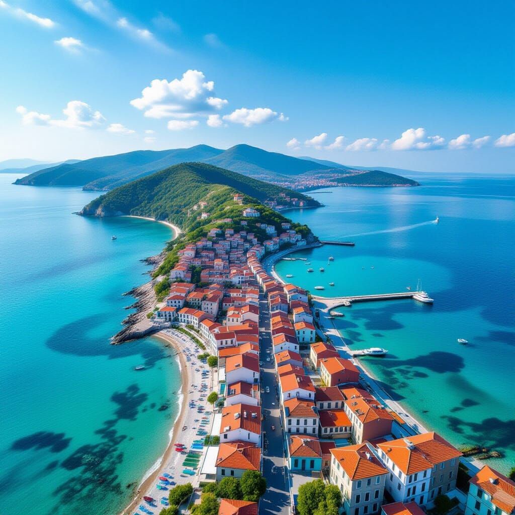 Aerial View of Sinop, Turkey's Black Sea Coast