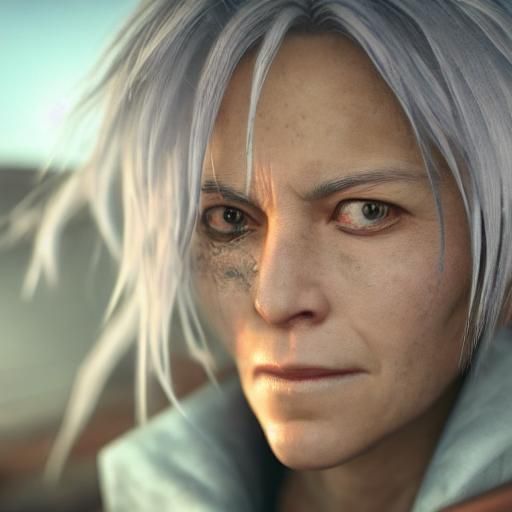 Cyberpunk Motorcycle Gang Standoff in Neo-Tokyo