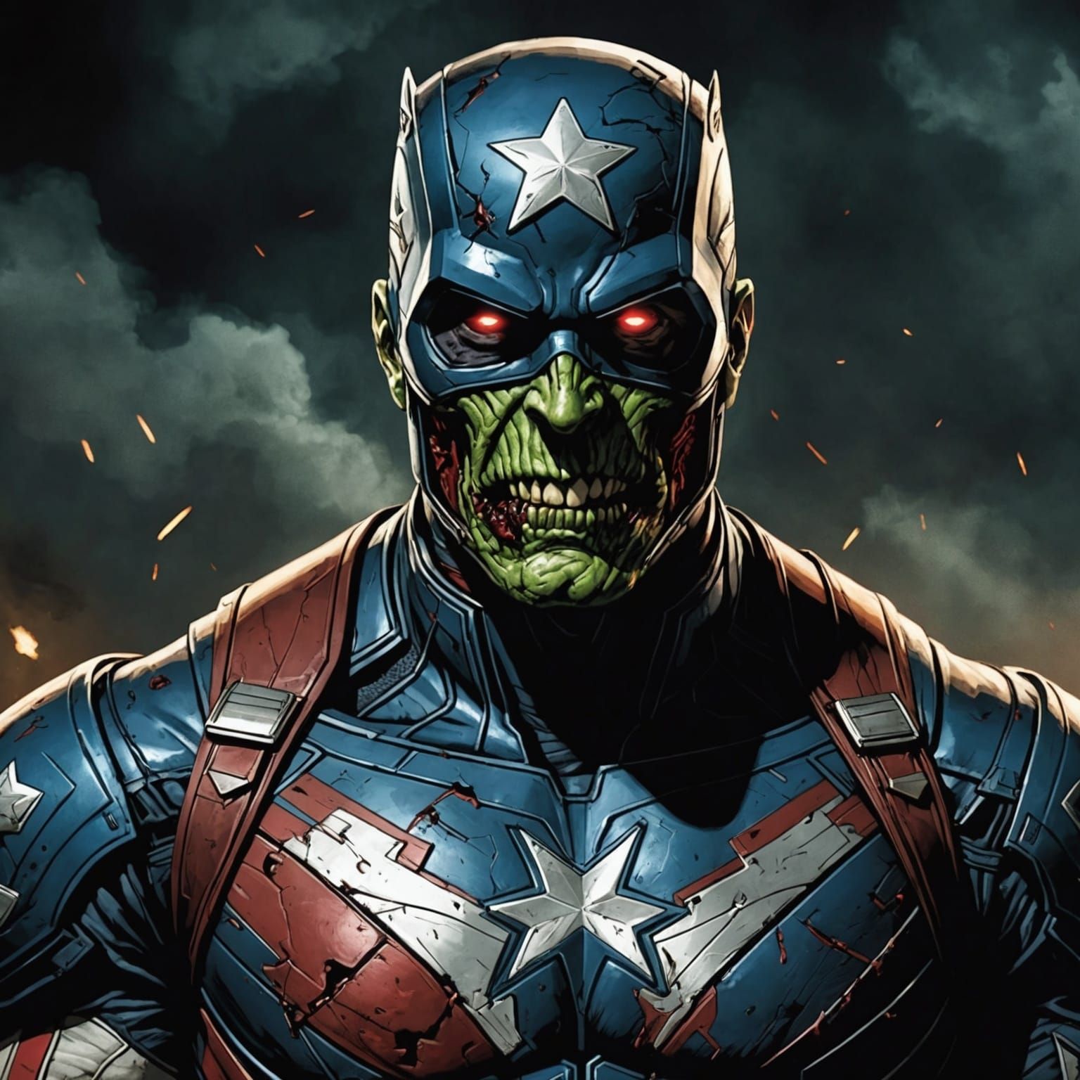 Dark Zombie Captain America