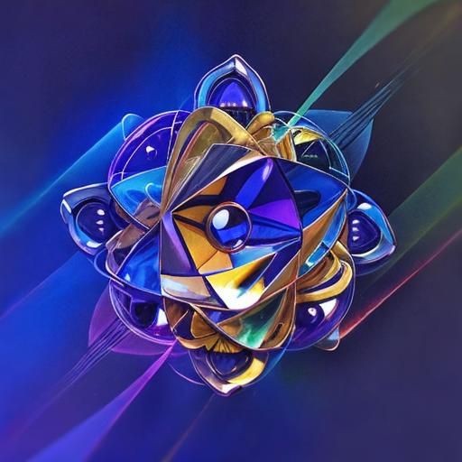 Abstract Vector Art in Volumetric Lighting