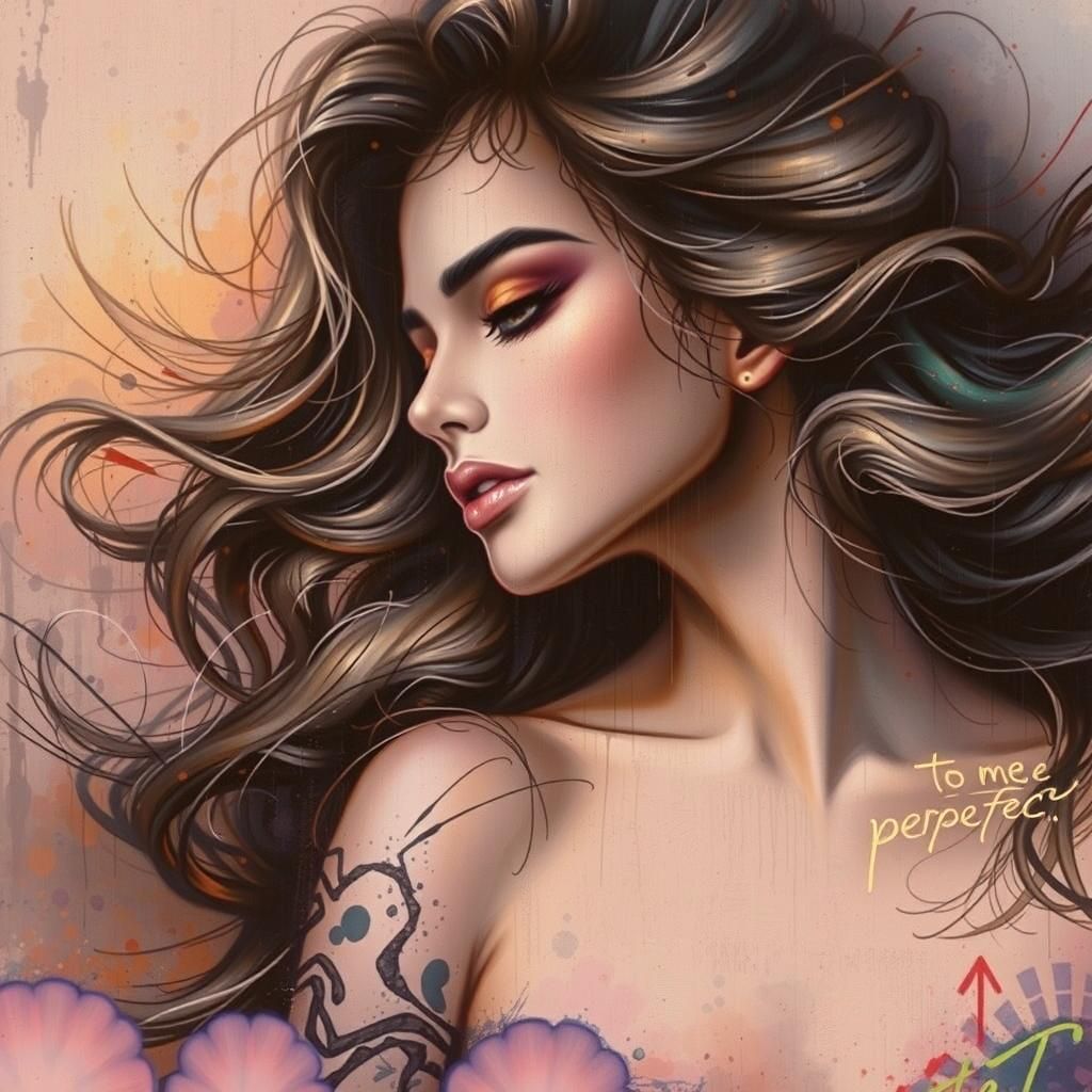 Vibrant Graffiti Art: To Me, You're Perfect