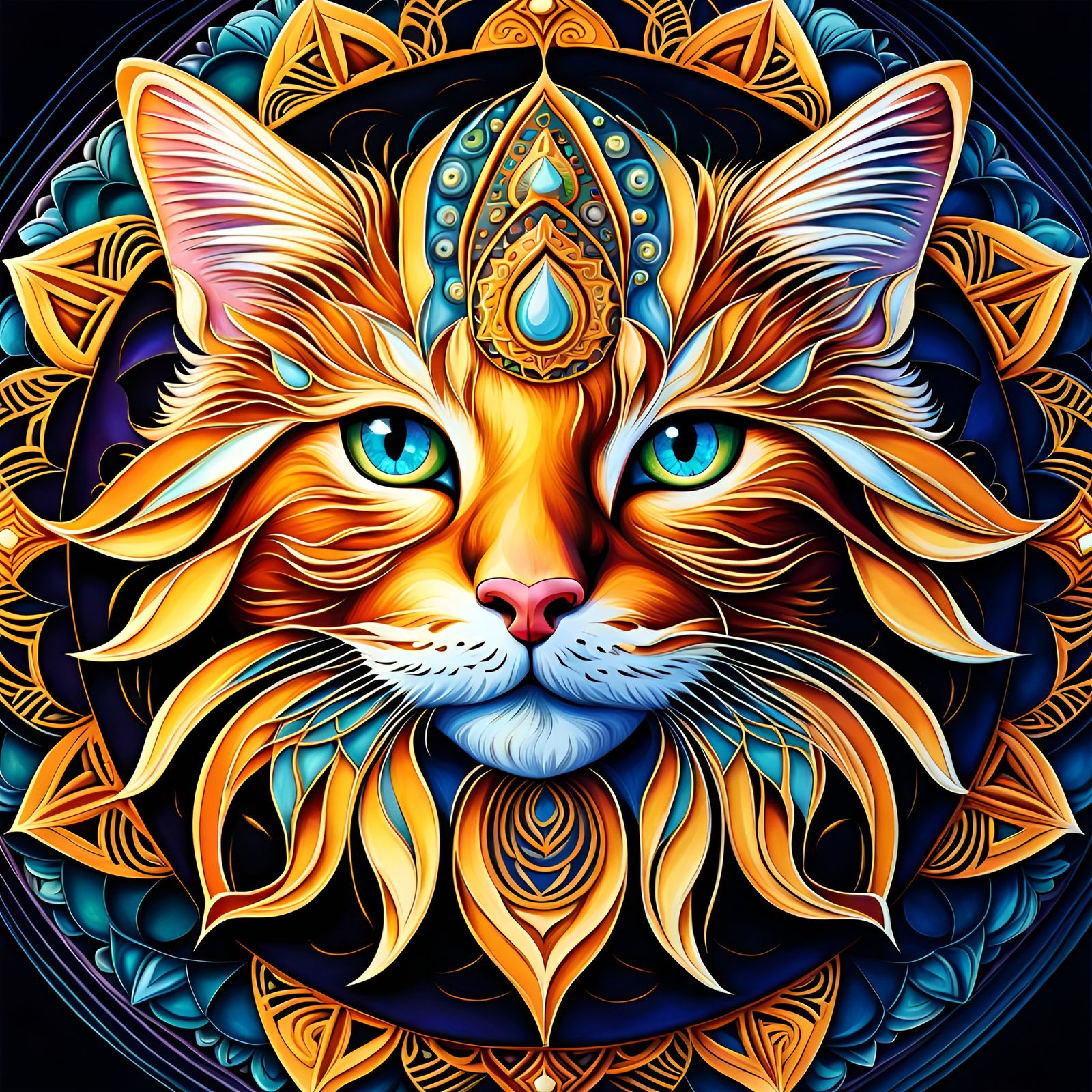 CAT MANDALA