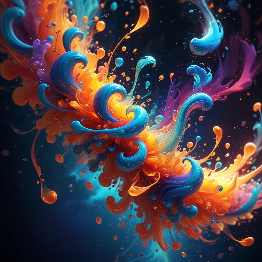 Surreal Floating Pliffle in Vibrant Colors