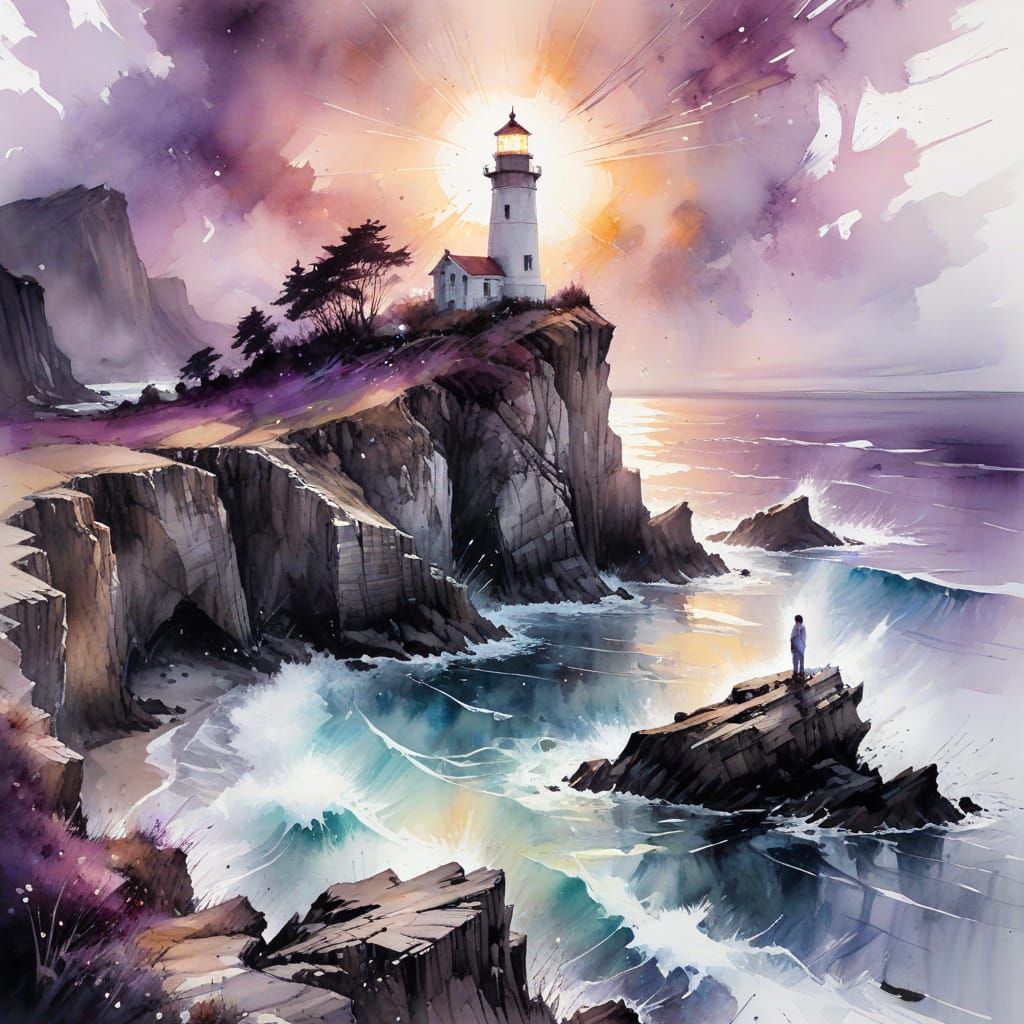 Majestic Lighthouse at Twilight