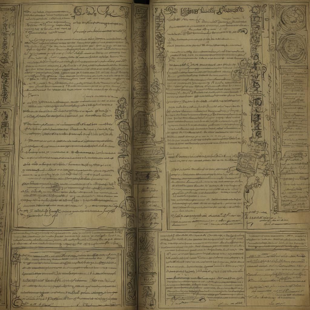 The Sinister Ledger: Demonic Pact in Infernal Script