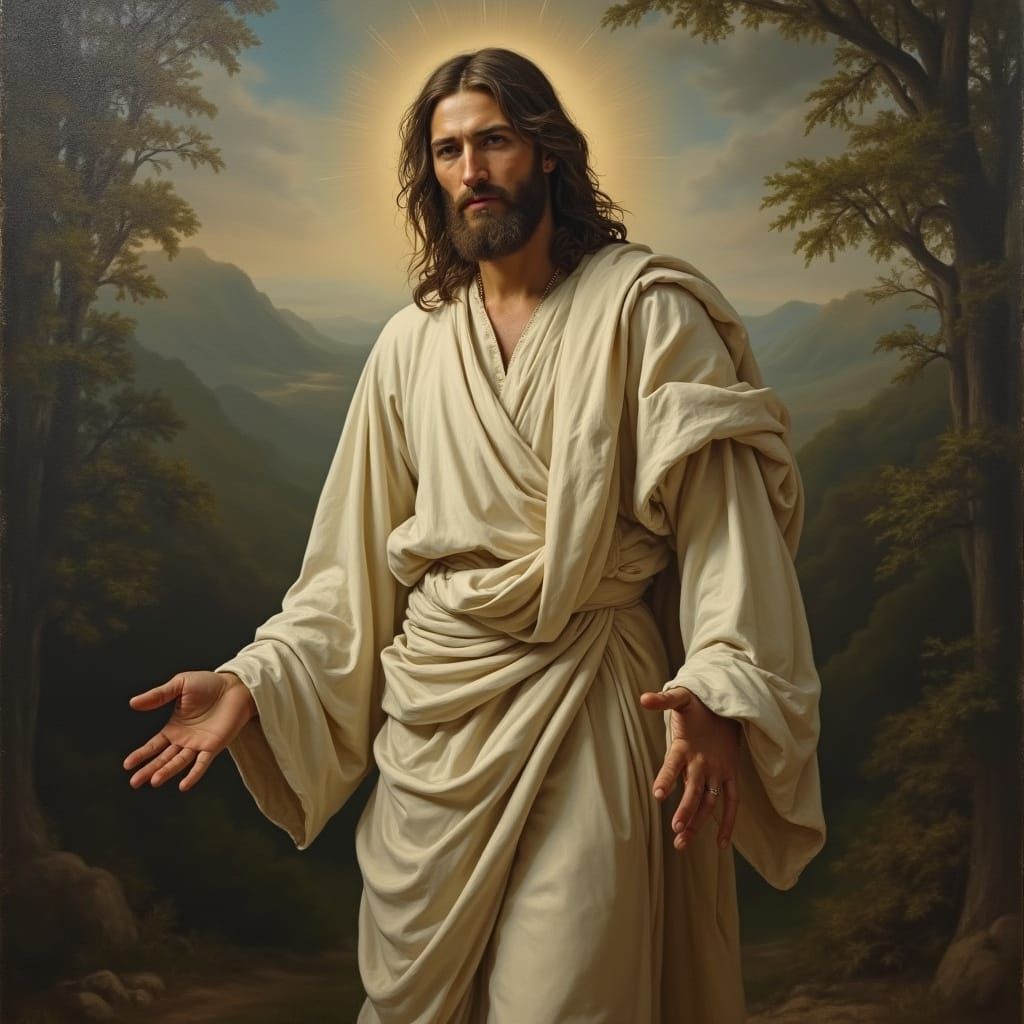 Jesus in Dramatic Renaissance Lighting