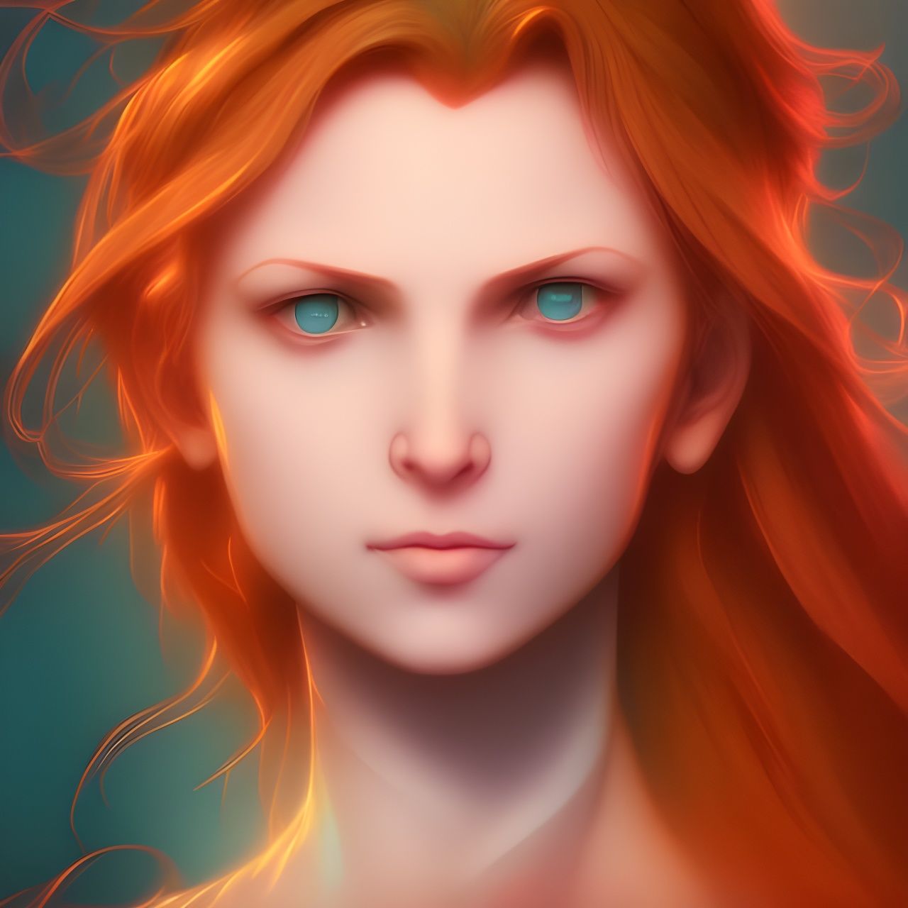 Emotional Portrait in a Detailed Digital Art Style