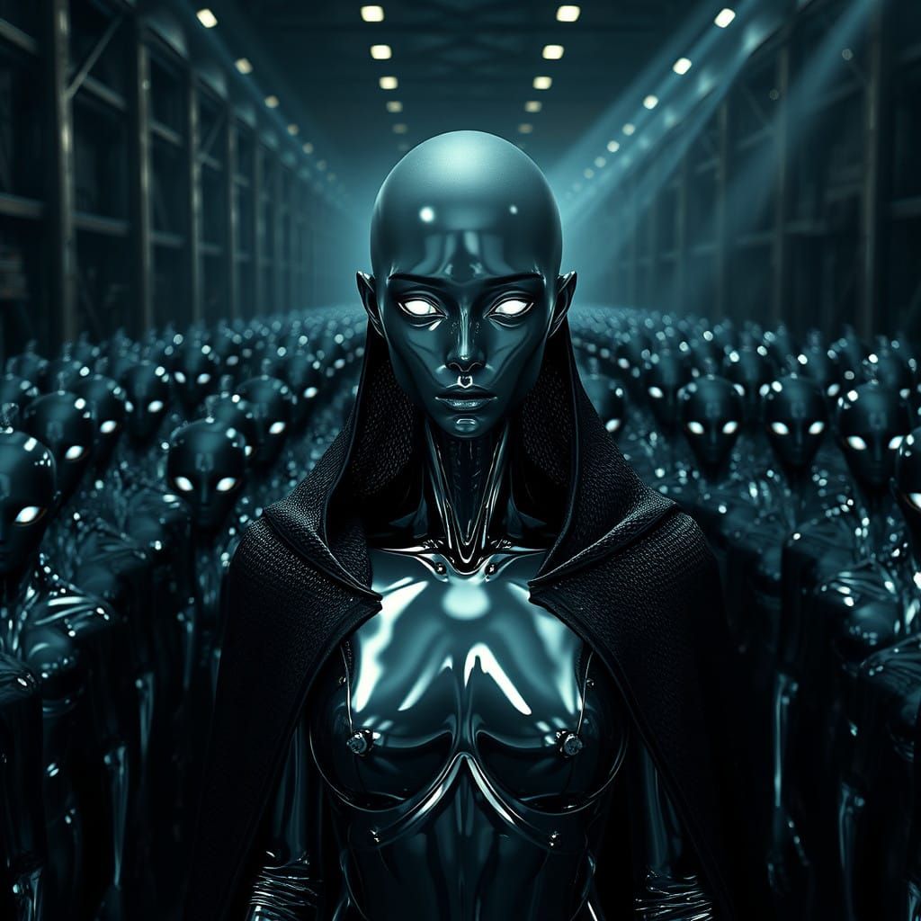 Chrome Goddess in Industrial Hierarchy