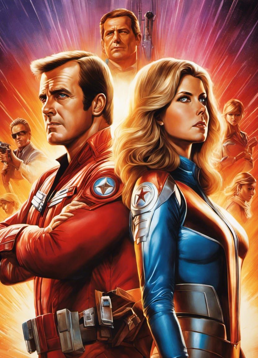 Super Heros, The Six Million Dollar Man and The Bionic Woman Together