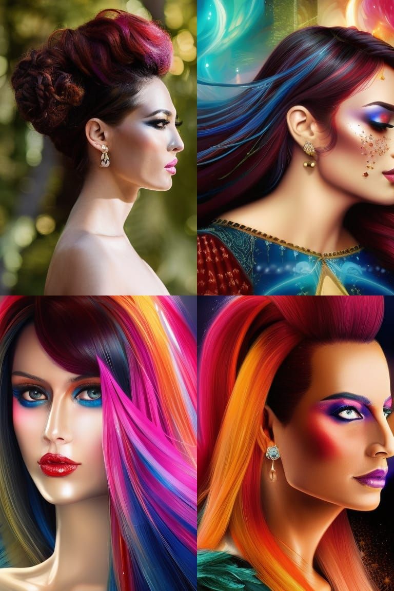 Aries Portrait in Gothic Storybook Style