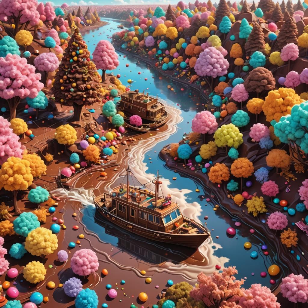 Candyland Boat Trip on Chocolate River