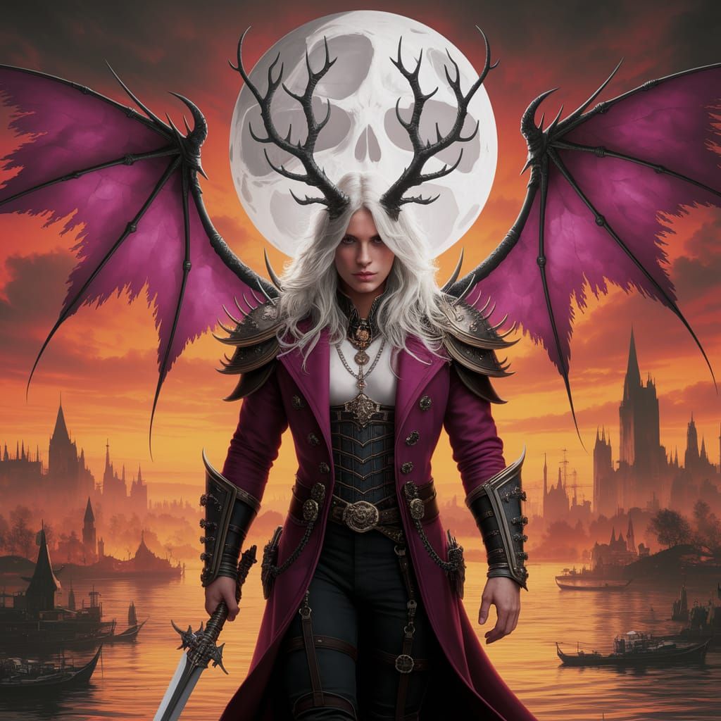 Grimdark Landscape in Impressionist Style