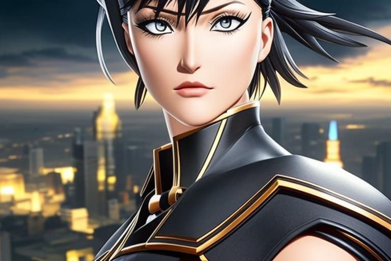 Natalia Murnikoviene Portrait in Anime Concept Art Style
