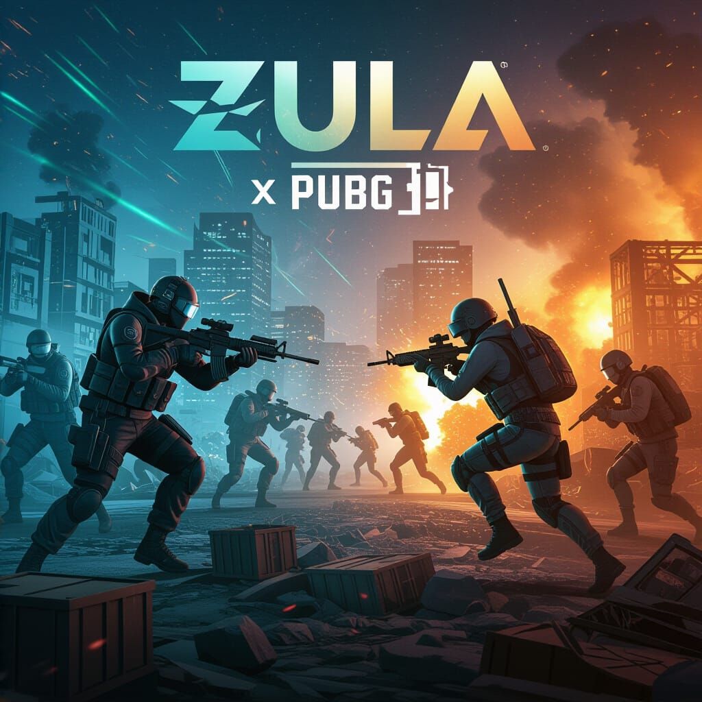 ZULA Esports Poster: Cinematic Battle Scene