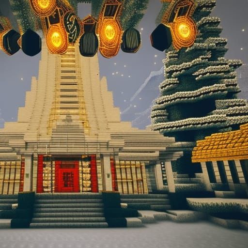 Wild West Minecraft Temple: Professional Photography