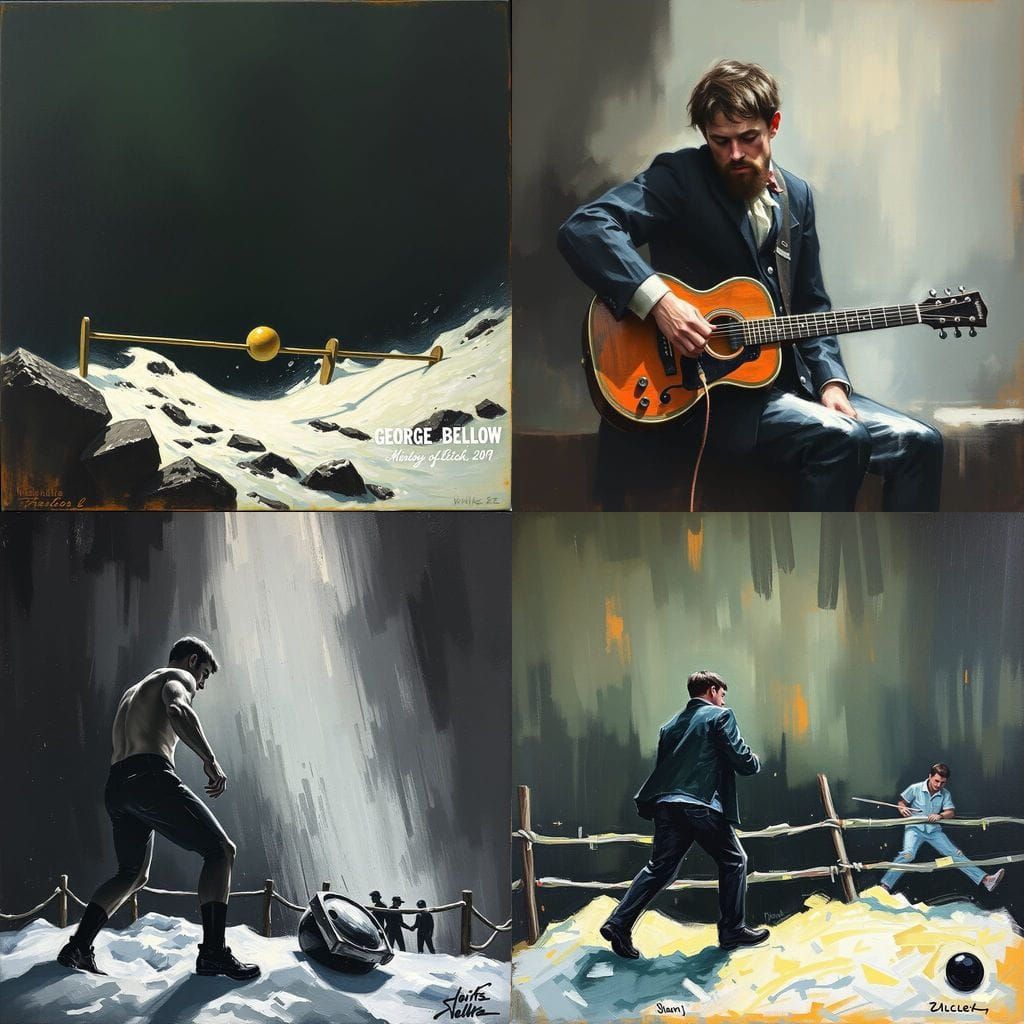 Urban Street Scene in the Style of George Bellows