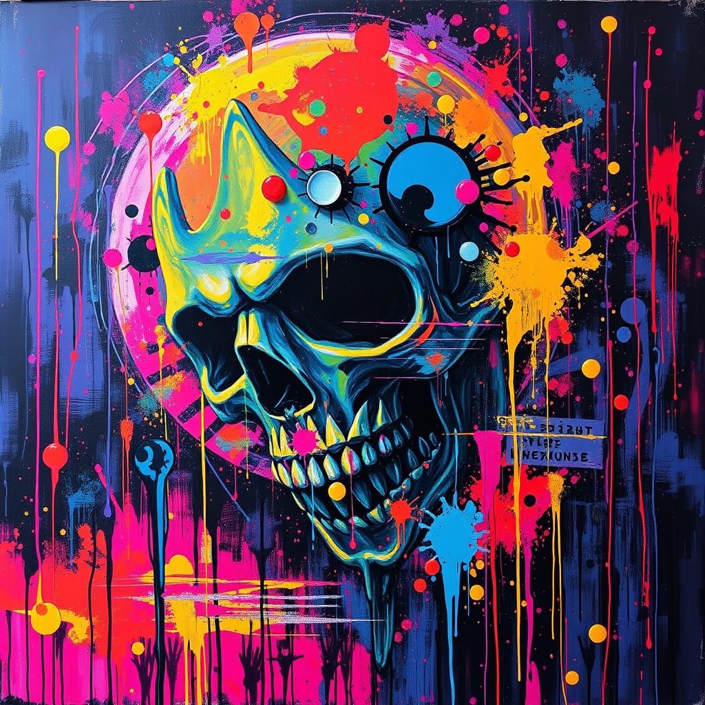 Vibrant Graffiti Art in Street Style