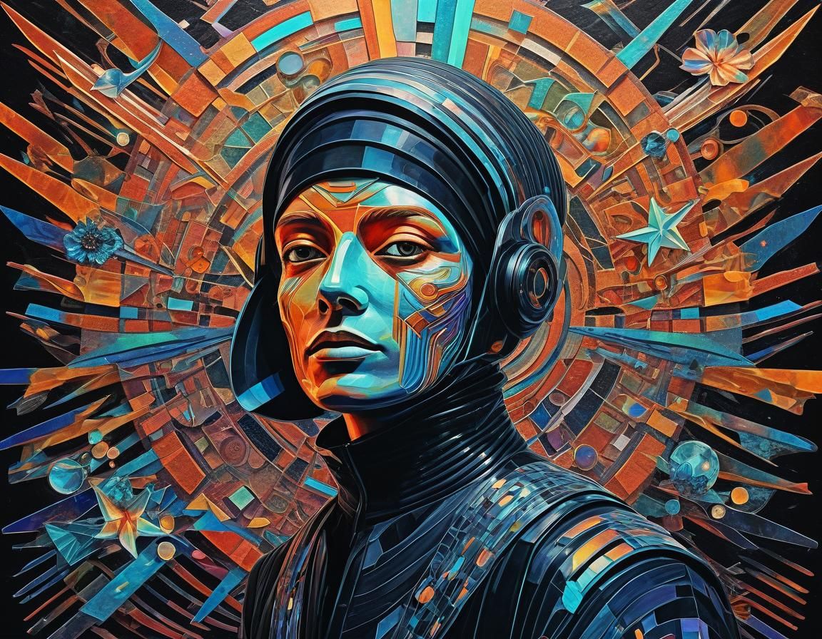 Ethereal Portrait of Jane Jay in Vaporwave Style