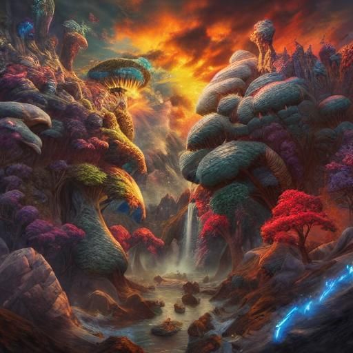 Epic Battle of Good and Evil: Graffiti Splash Art