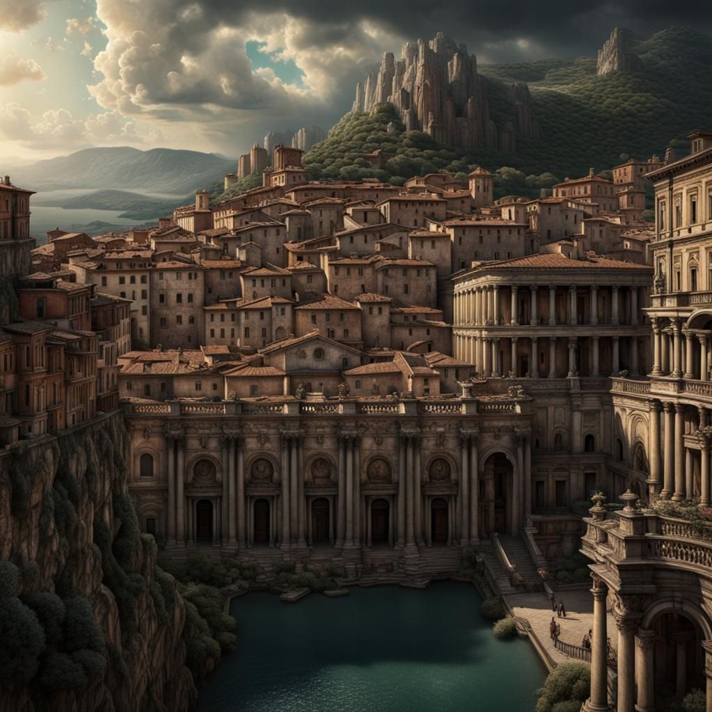 Epic View of Sapienza University, Italy