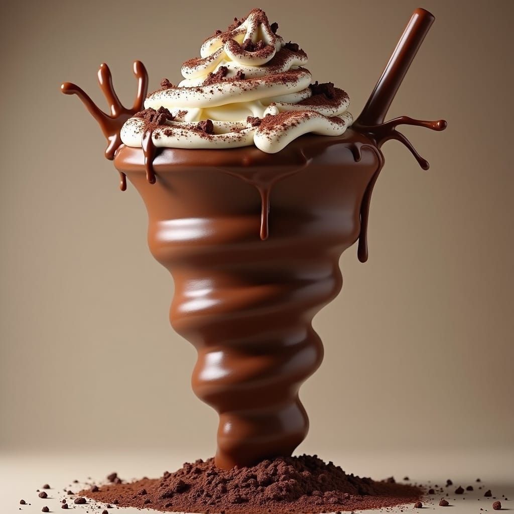 Giant Chocolate Milkshake Tornado