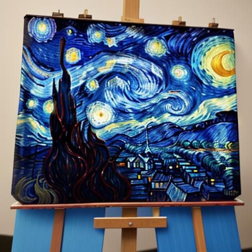 Starry Night Oil Painting Revisited