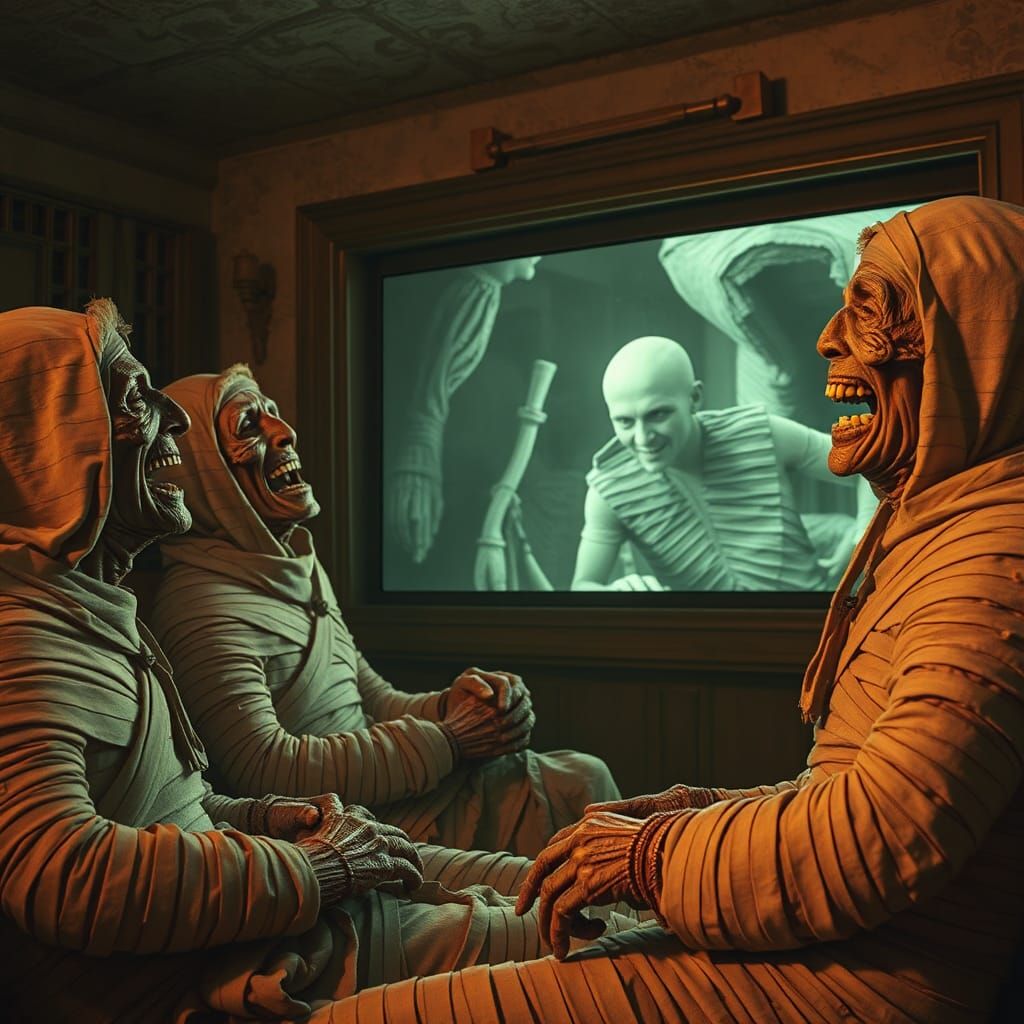 Old friends discuting about "historical"" horror movie