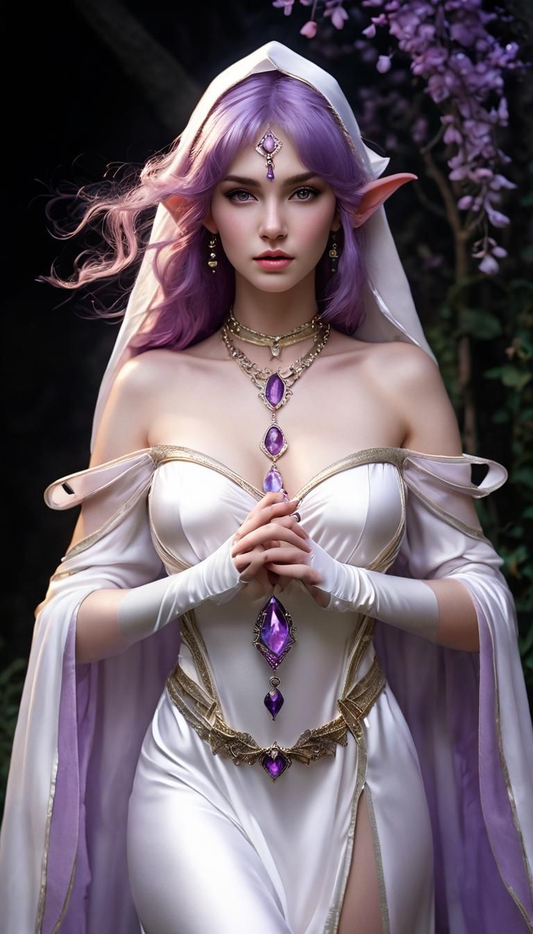 Selunite Cleric in Prayer