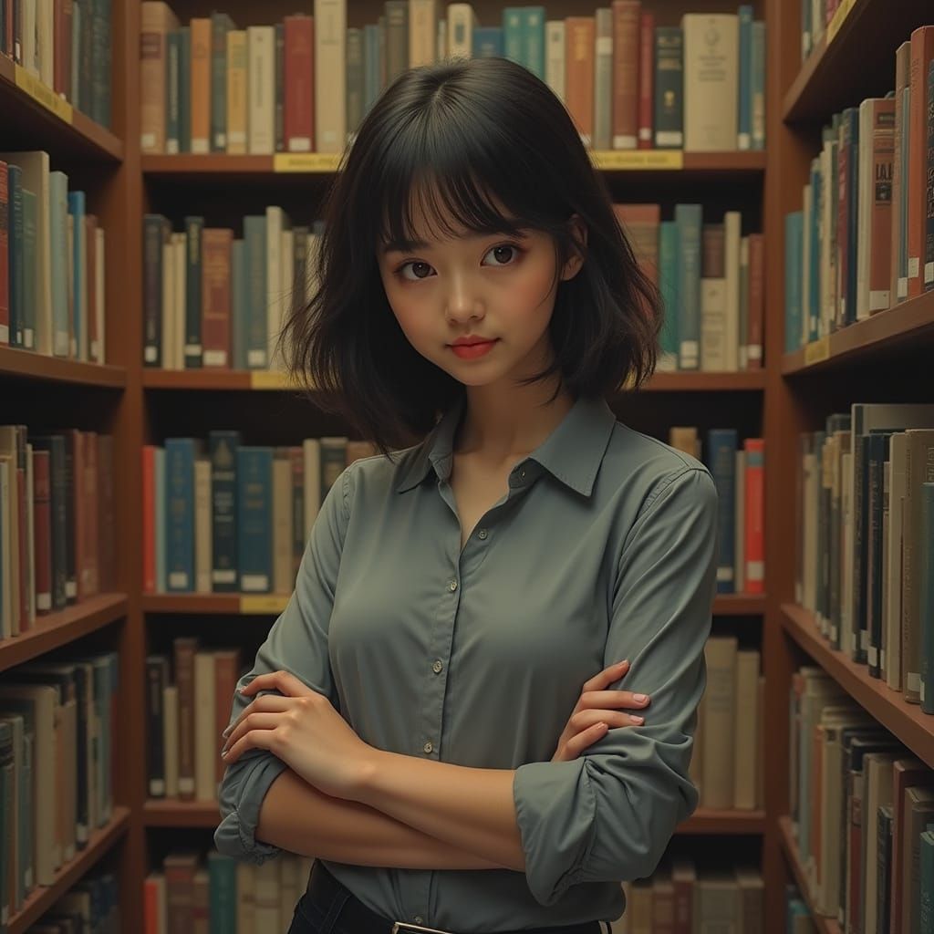 Serene Study in Warm Tones