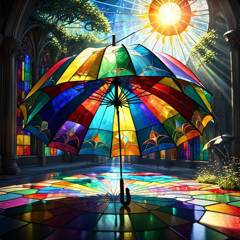 Vibrant Rainy Day Scene in Stunning 8K Resolution Art