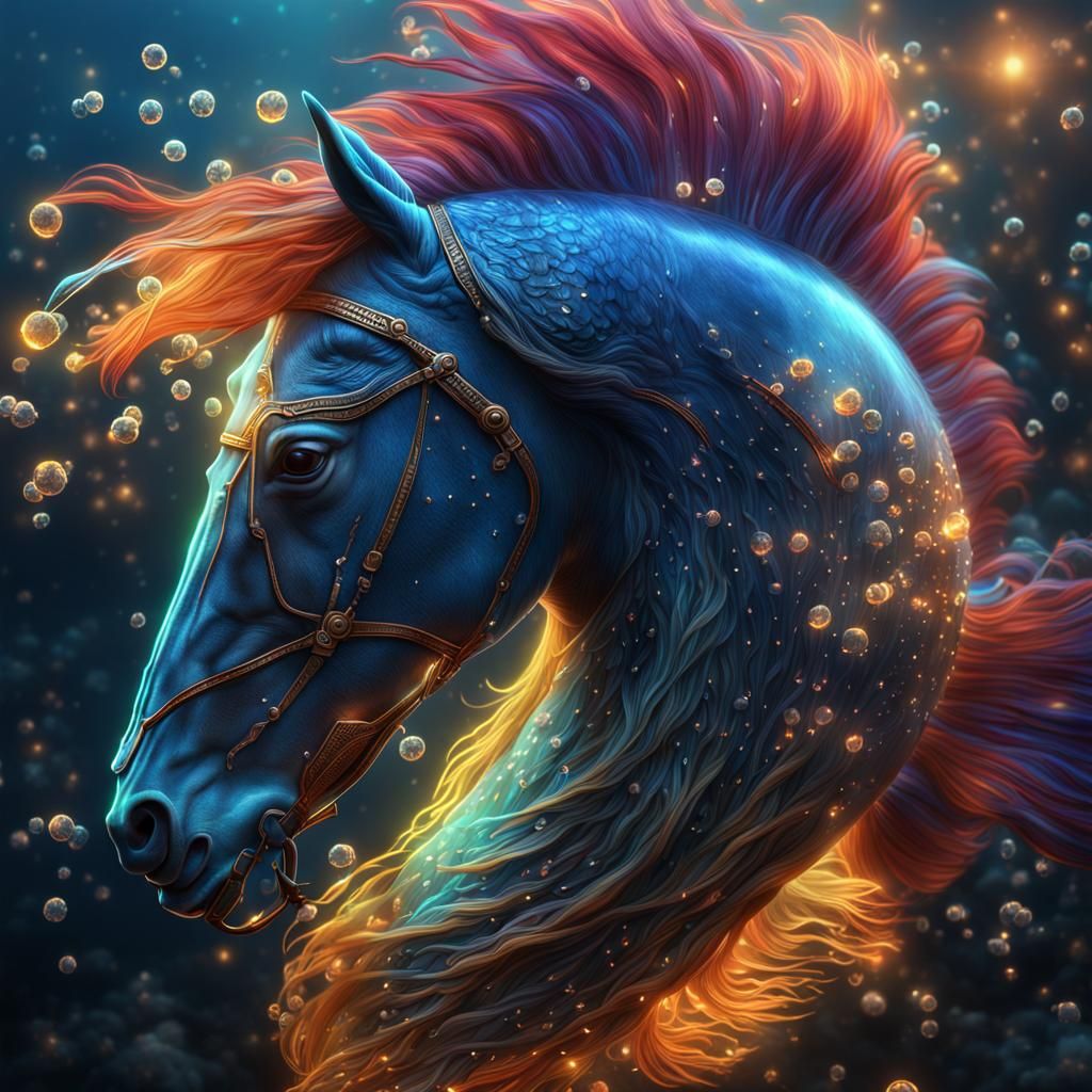 aqua horse