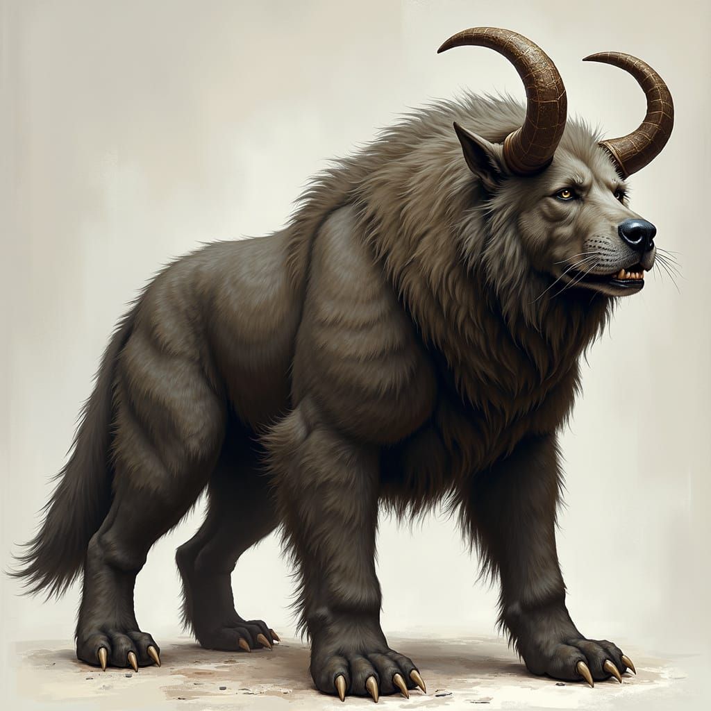 Realistic Skarnulf Canine Creature