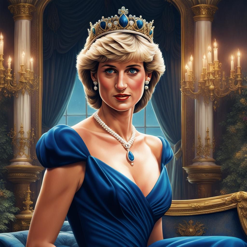 Princess Diana as Fantasy Art Concept