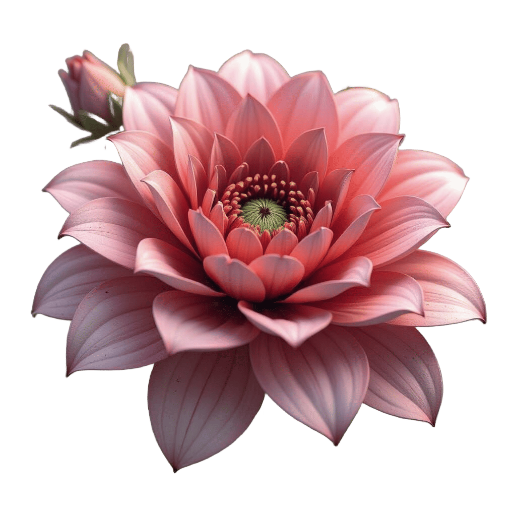 Realistic Floral Collage with Fantasy Artistry