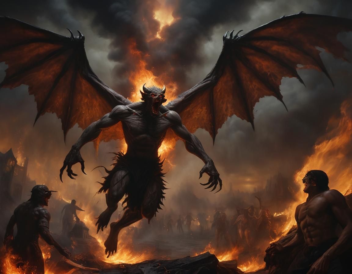 Demon in a hellscape