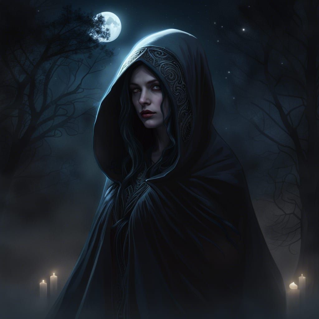 Goddess of the Night: Fantasy Art in 8K