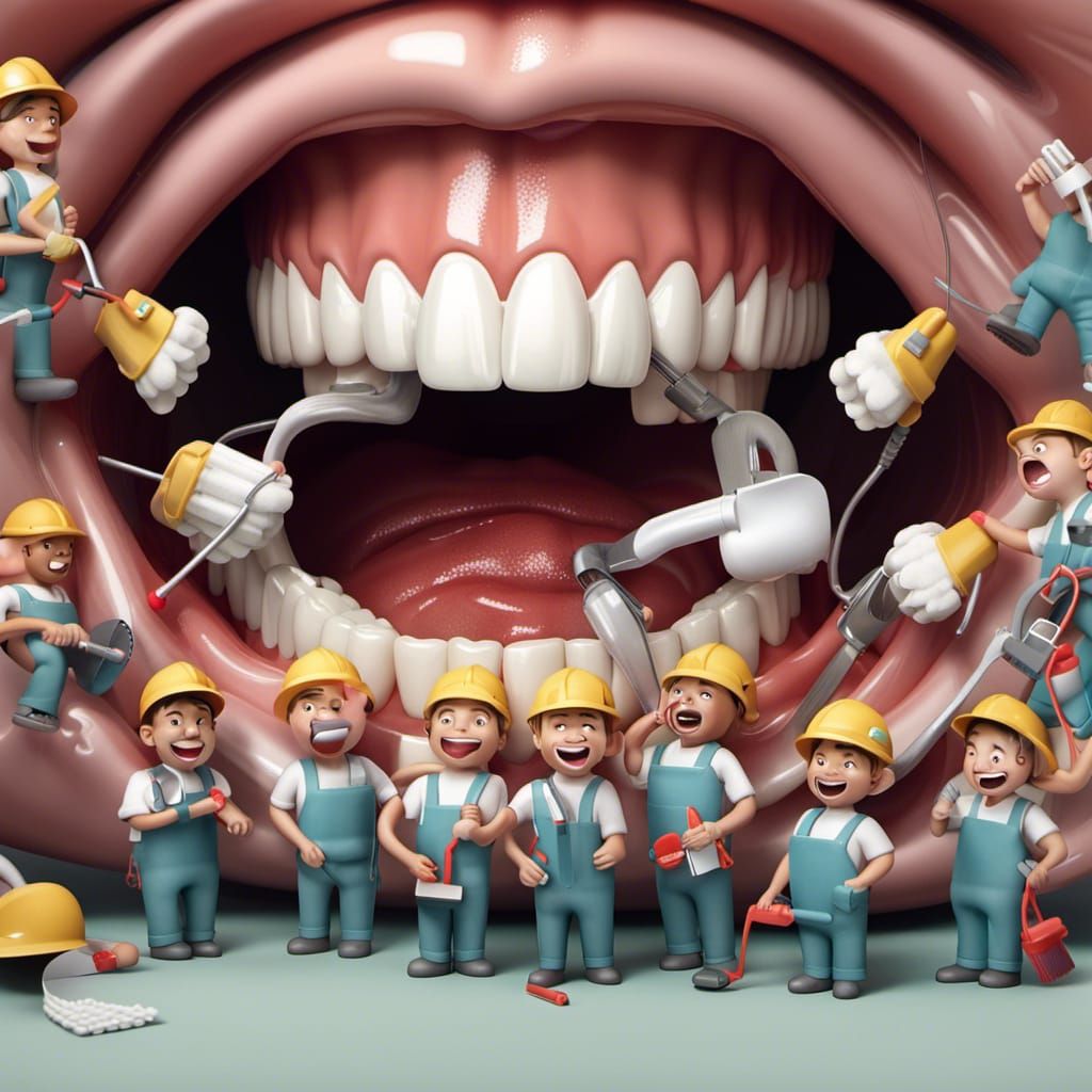 Dental Work in a Giant's Mouth: 3D Shading