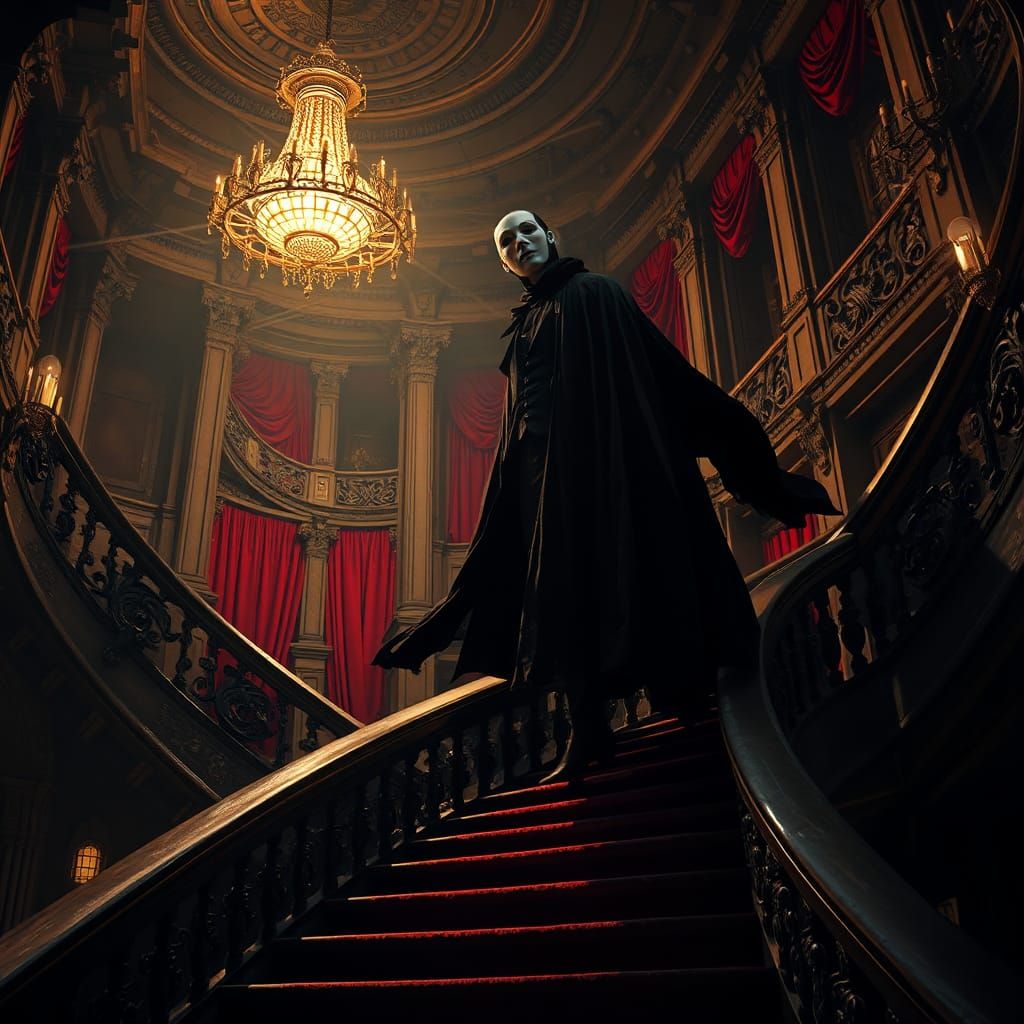 Phantom of the Opera in Gothic Setting
