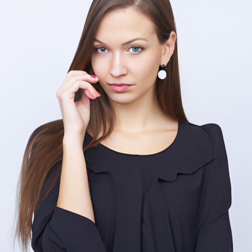 AI Generated Portrait of a Beautiful Woman